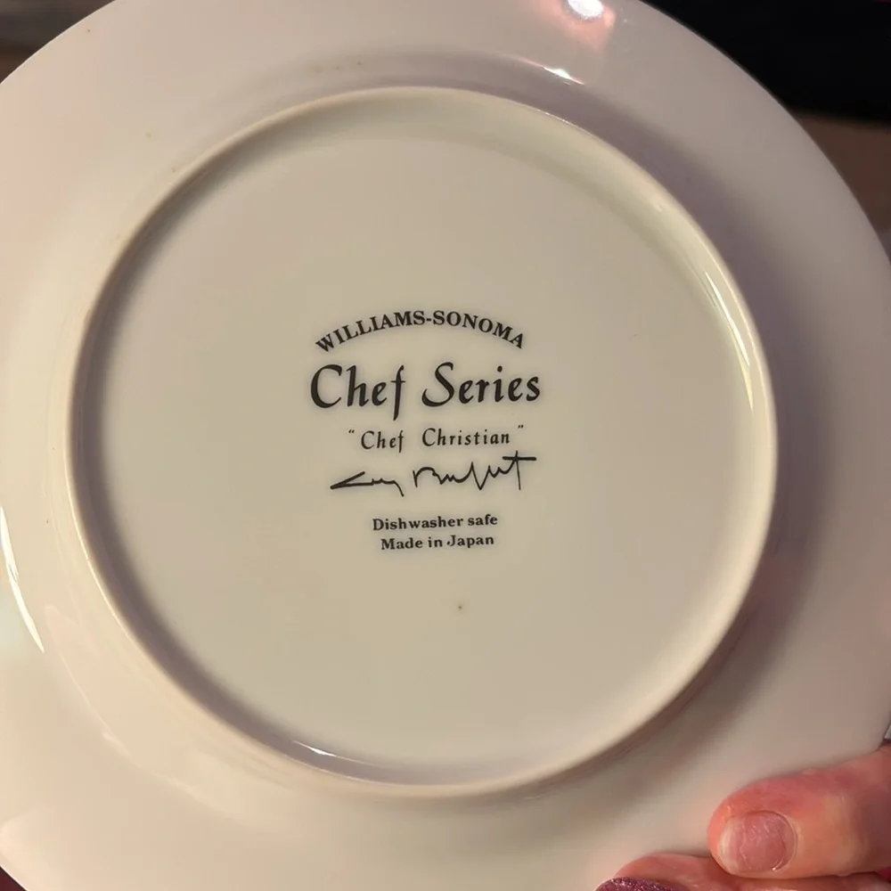 Williams Sonoma Chef Series 7 7/8 salad/dessert Plate. Set of 6.